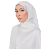 Sulam Melor Scarf in Cotton White